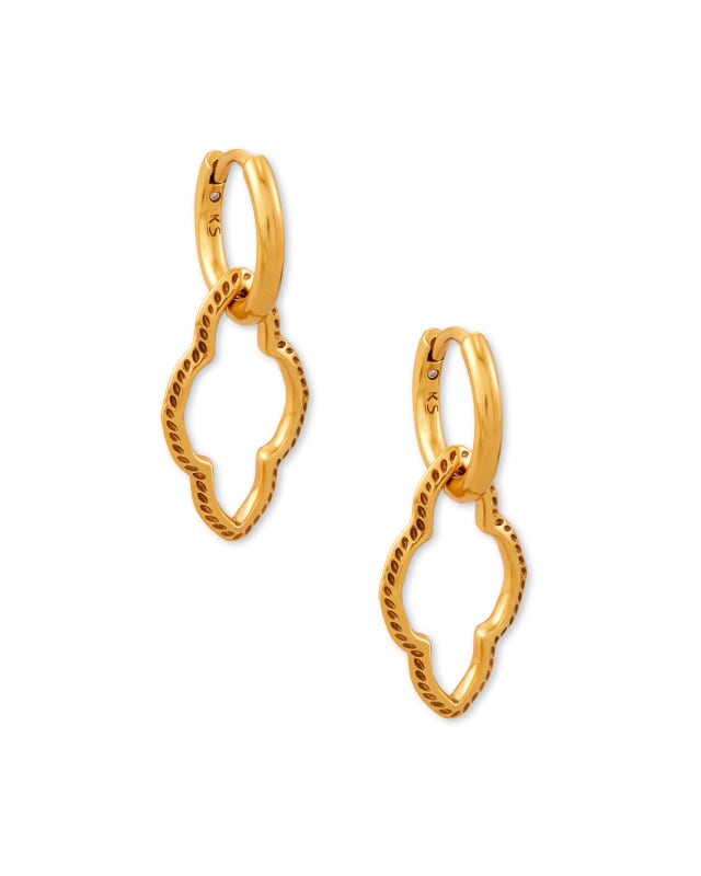 Abbie Convertible Huggie Earrings in Vintage Gold image number 0